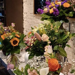 Bloemen van een Joyn handelaar